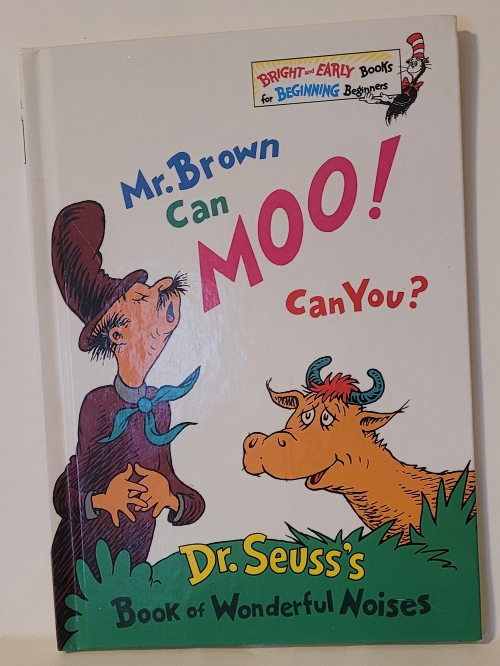 Dr. Seuss Mr. Brown Can Moo! Book of Wonderful Noises - White/Green/Pink